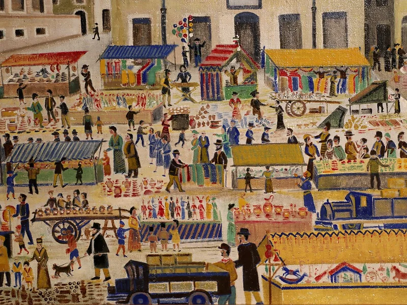 1872-Orneore Metelli - Bancarelle al mercato